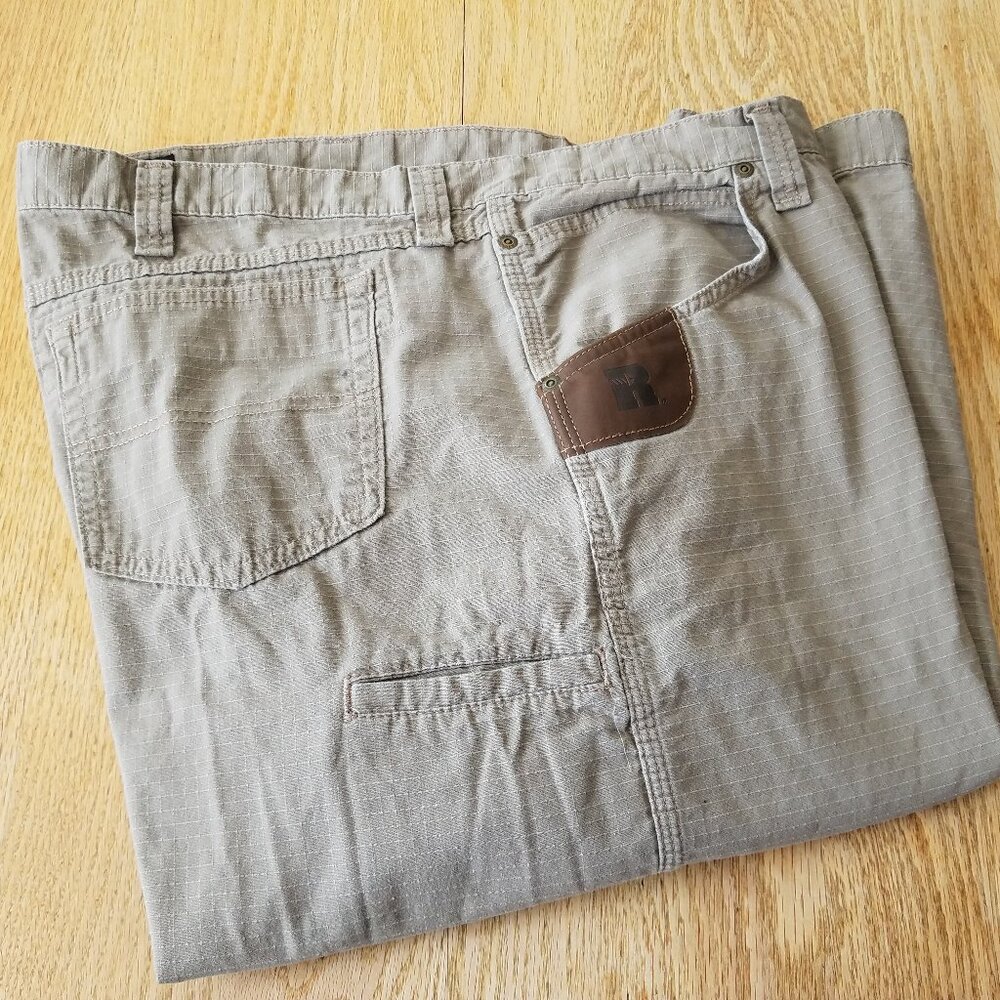 Wrangler Pants Men's 46x34 Riggs Workwear Ripstop Beige
